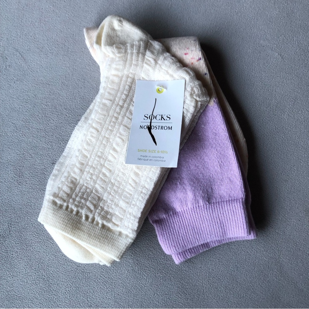 Nordstrom ~ Set of 2 Pair Socks ~ Shoe Size 6-10.5 ~ Brand New!